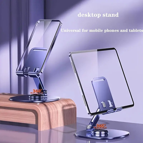 Metal Mobile Holder – 360° Rotatable Stand With Carbon Steel Plate