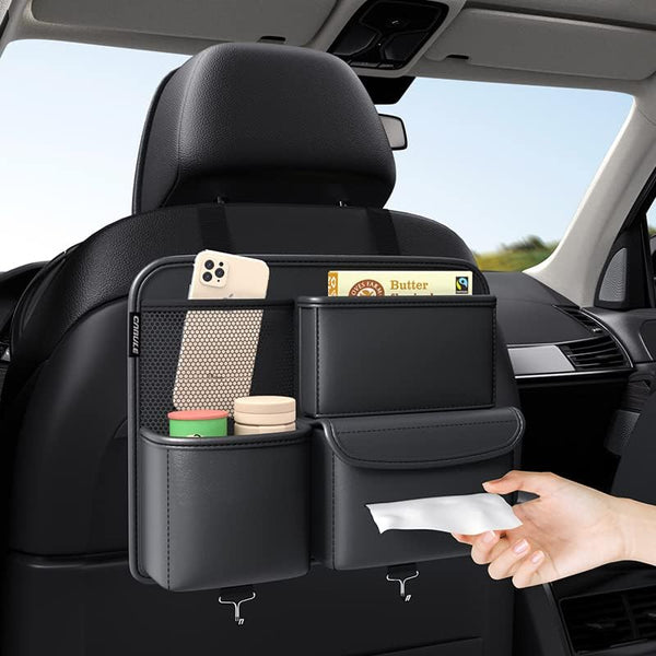 Multifunction Small Objects Car Seat Organizer Car Storage Organizer Car Seat Side Organizer Car Seat Back Protectors Premium PU Car Storage Bag Car Accessories